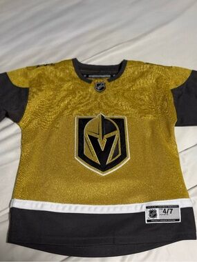 NHL Kids Gold and Black Hockey Jersey Vegas Golden Knights
